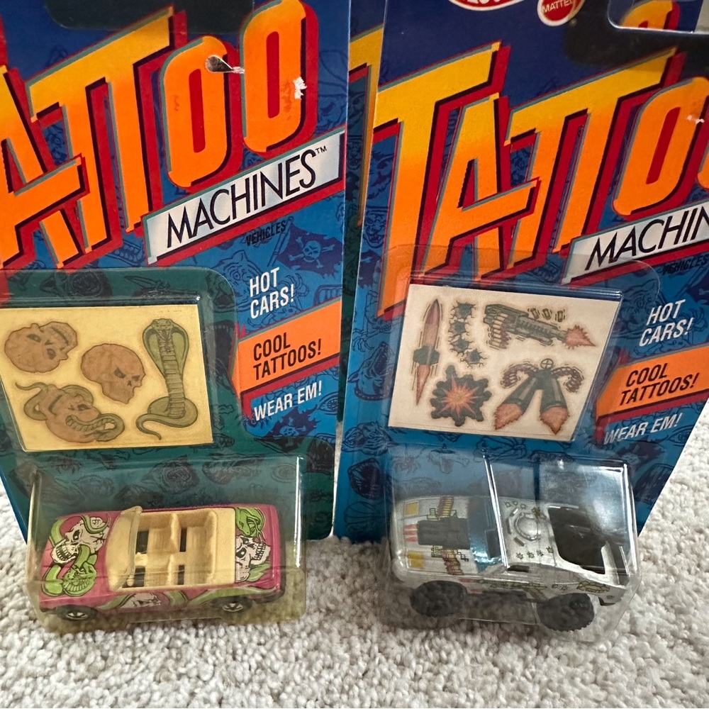 Vintage 1992 Hot wheels Tattoo Machines Die Cast Cars - Picture 9 of 9